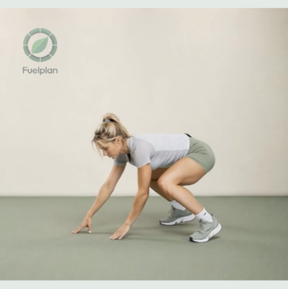 Bear Crawl to Squat demonstration
