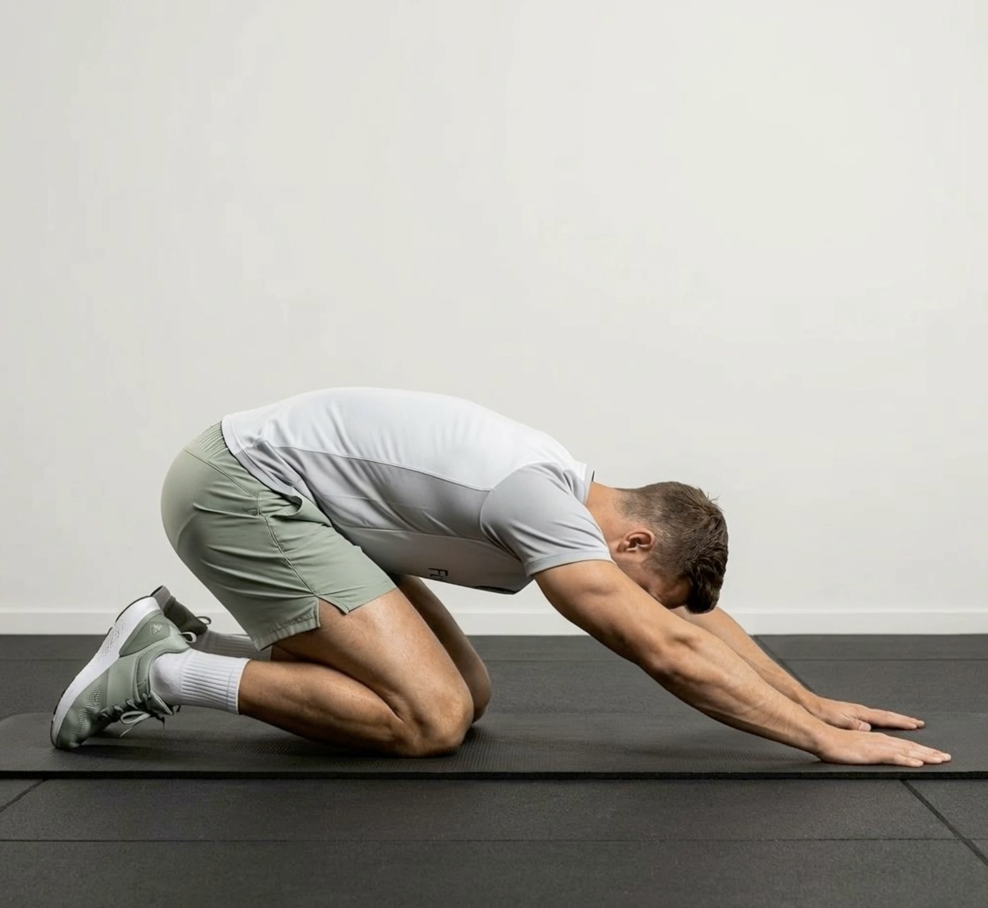 Child's Pose demonstration