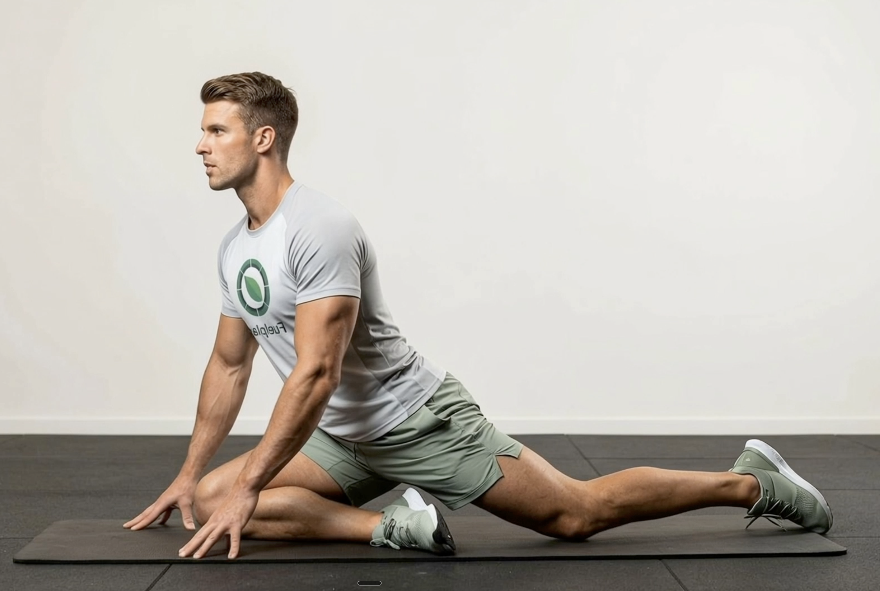 Pigeon Pose demonstration