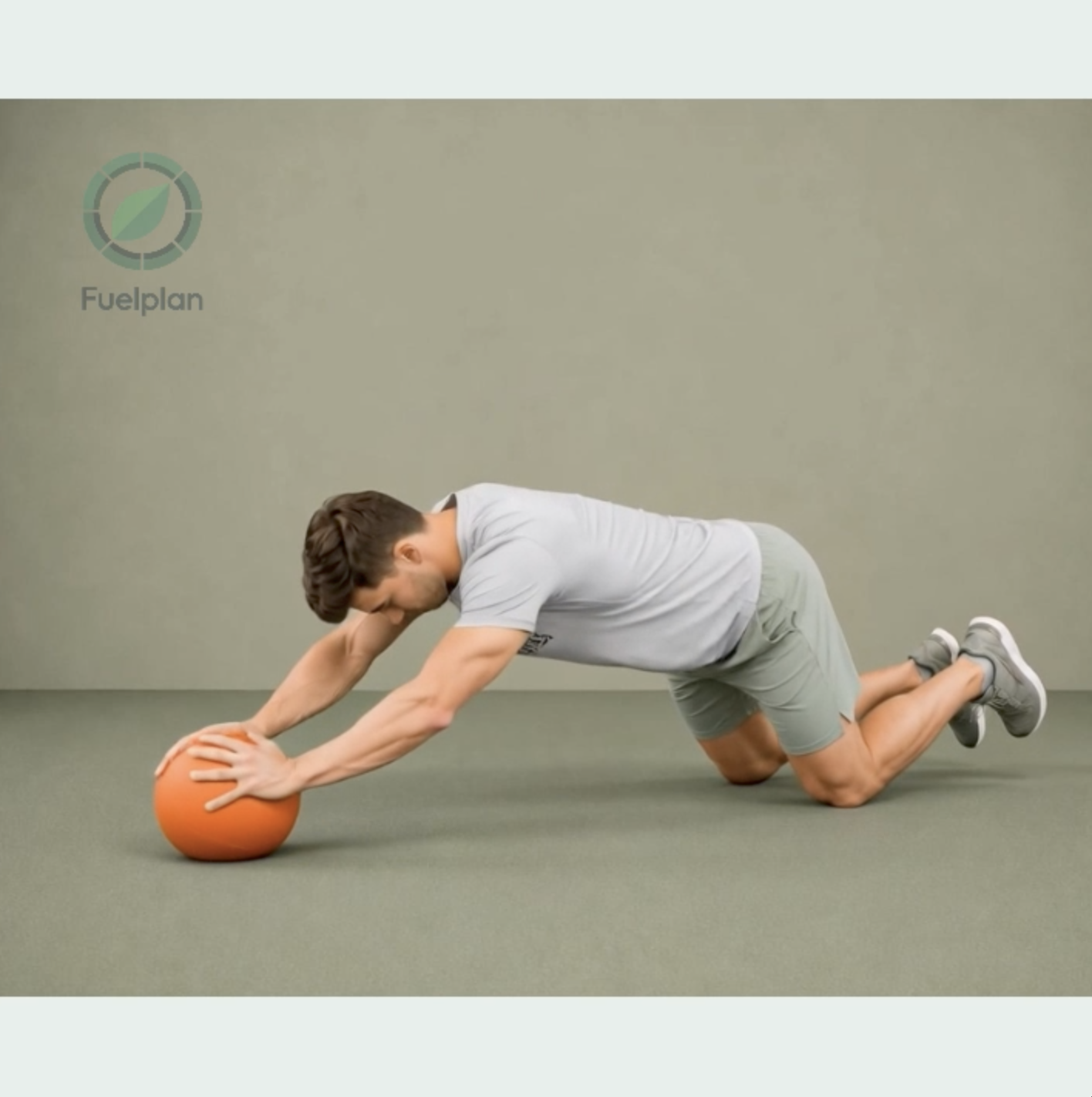 Medicine Ball Kneeling Rollout demonstration