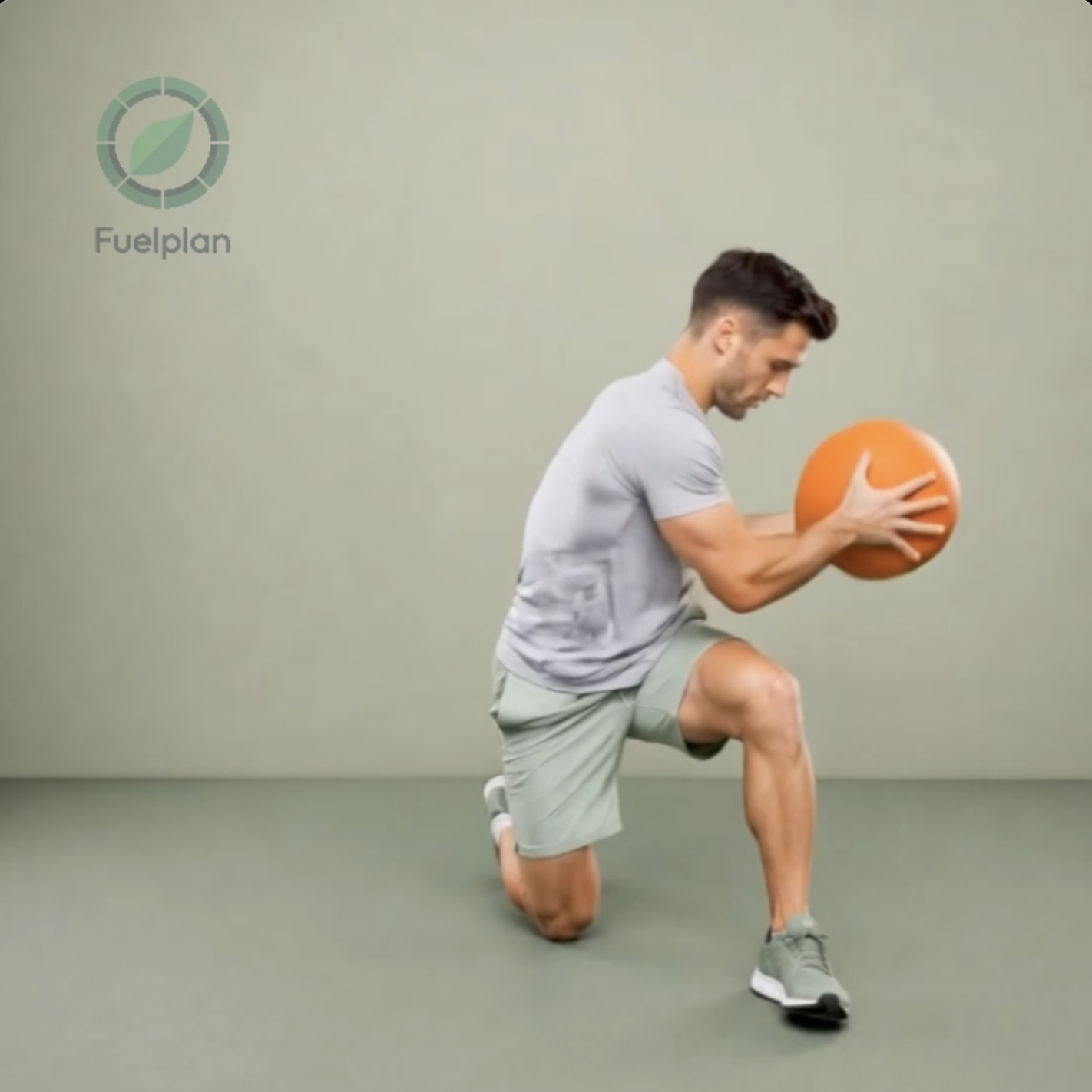 Kneeling Rotational Slam (Left) demonstration