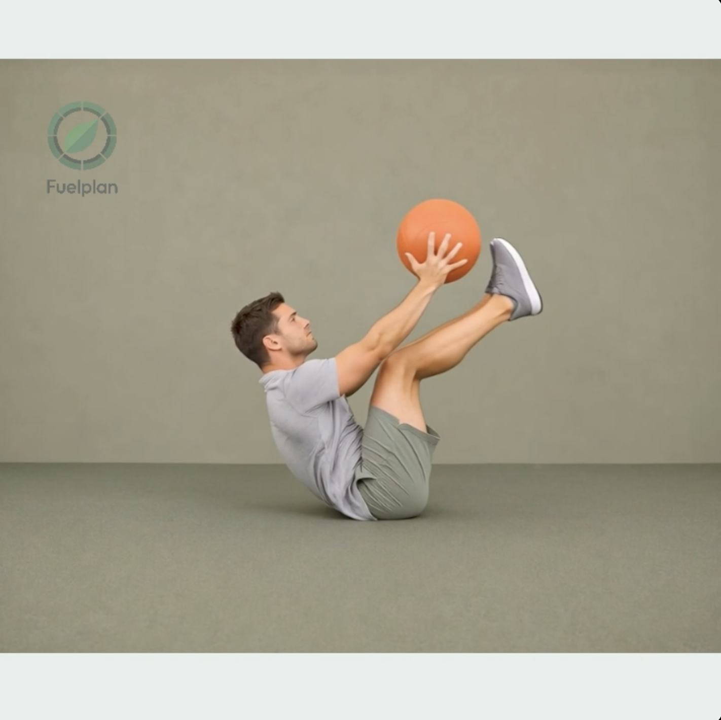 Medicine Ball V-Up Pass demonstration