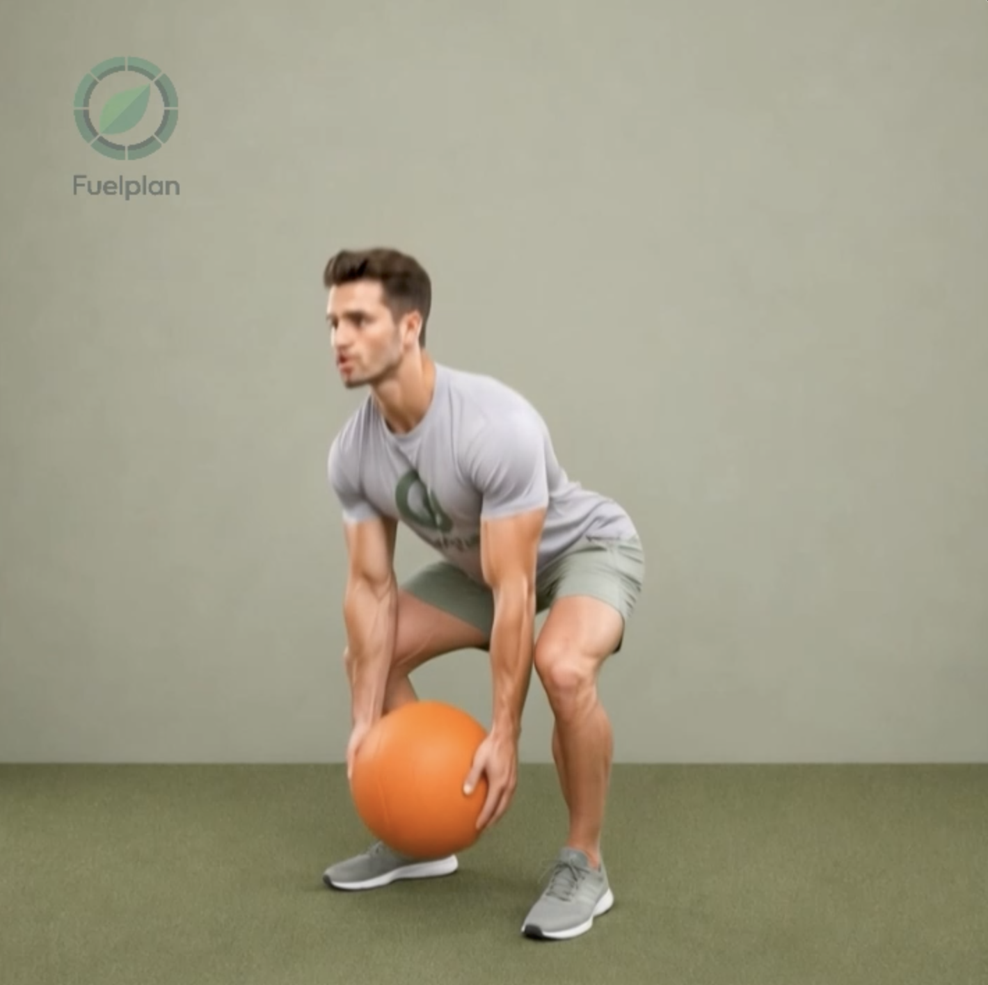 Medicine Ball Deadlift demonstration