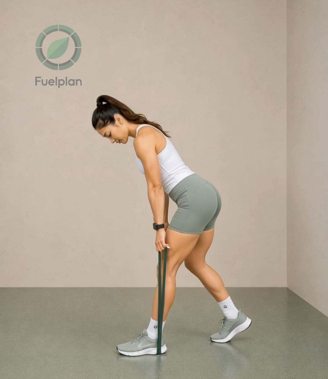Banded Single Leg RDLs Left demonstration