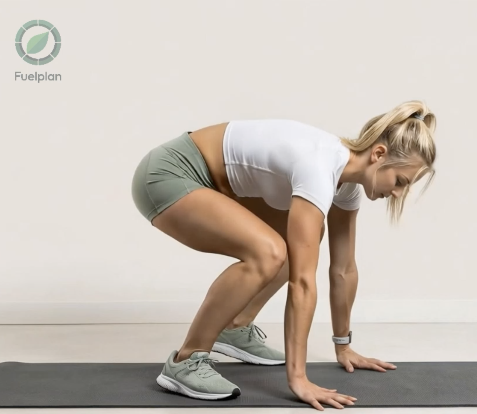 Half Burpee Side Step demonstration