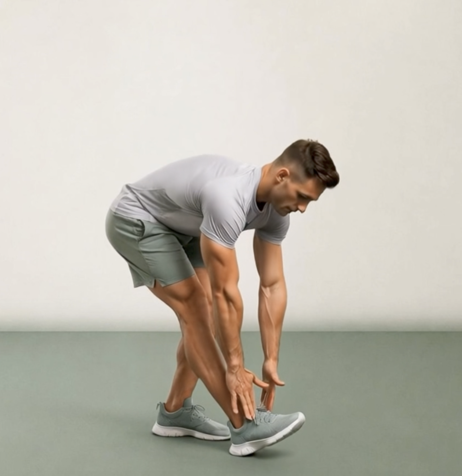 Active Calf and Hamstring Stretch demonstration