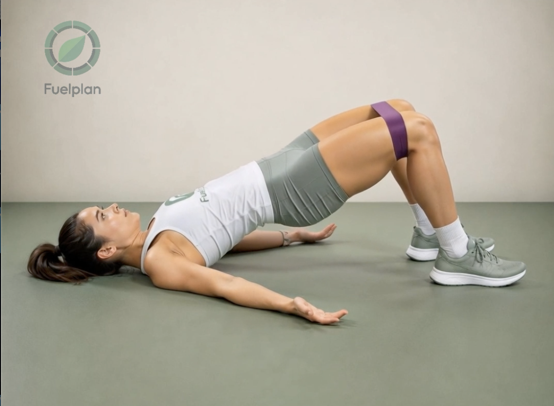 Banded Glute Bridge demonstration