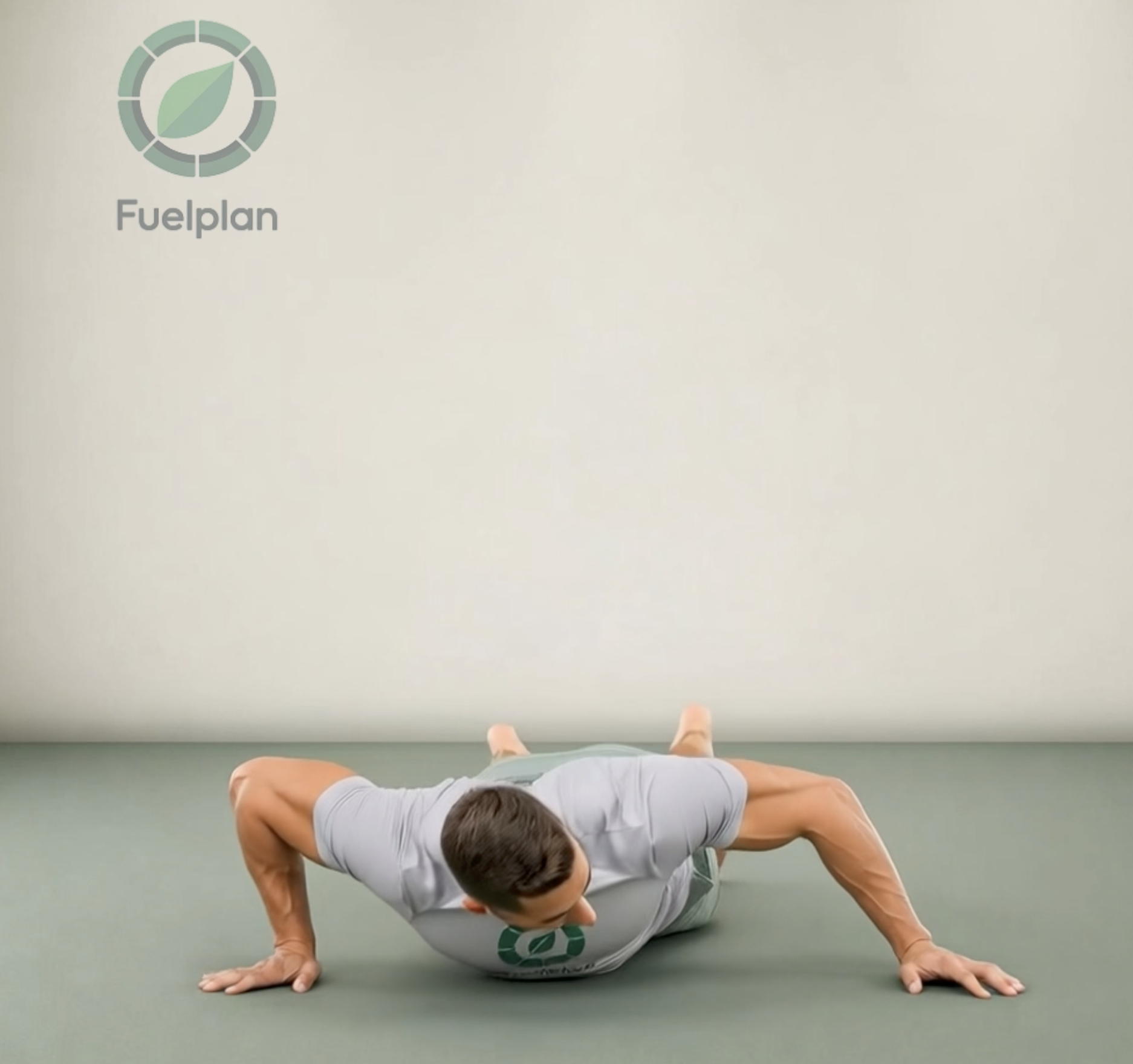 Kneeling Archer Push-Up demonstration