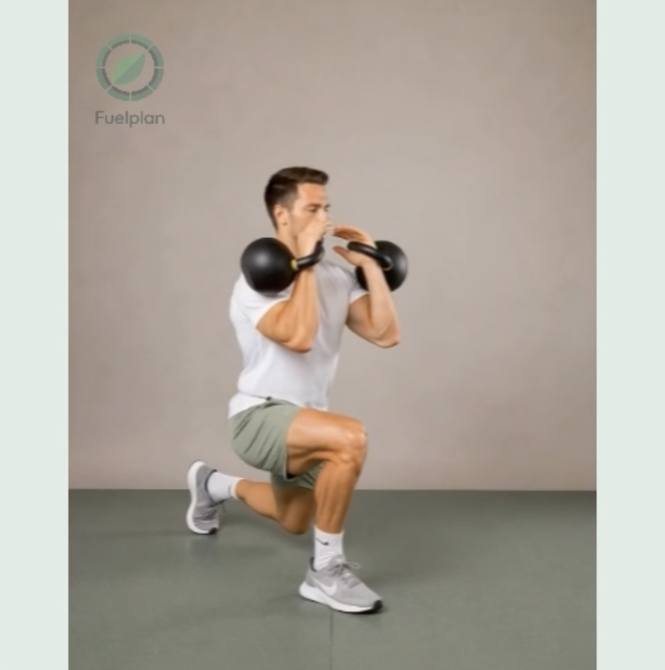 Double Lunge and Press demonstration