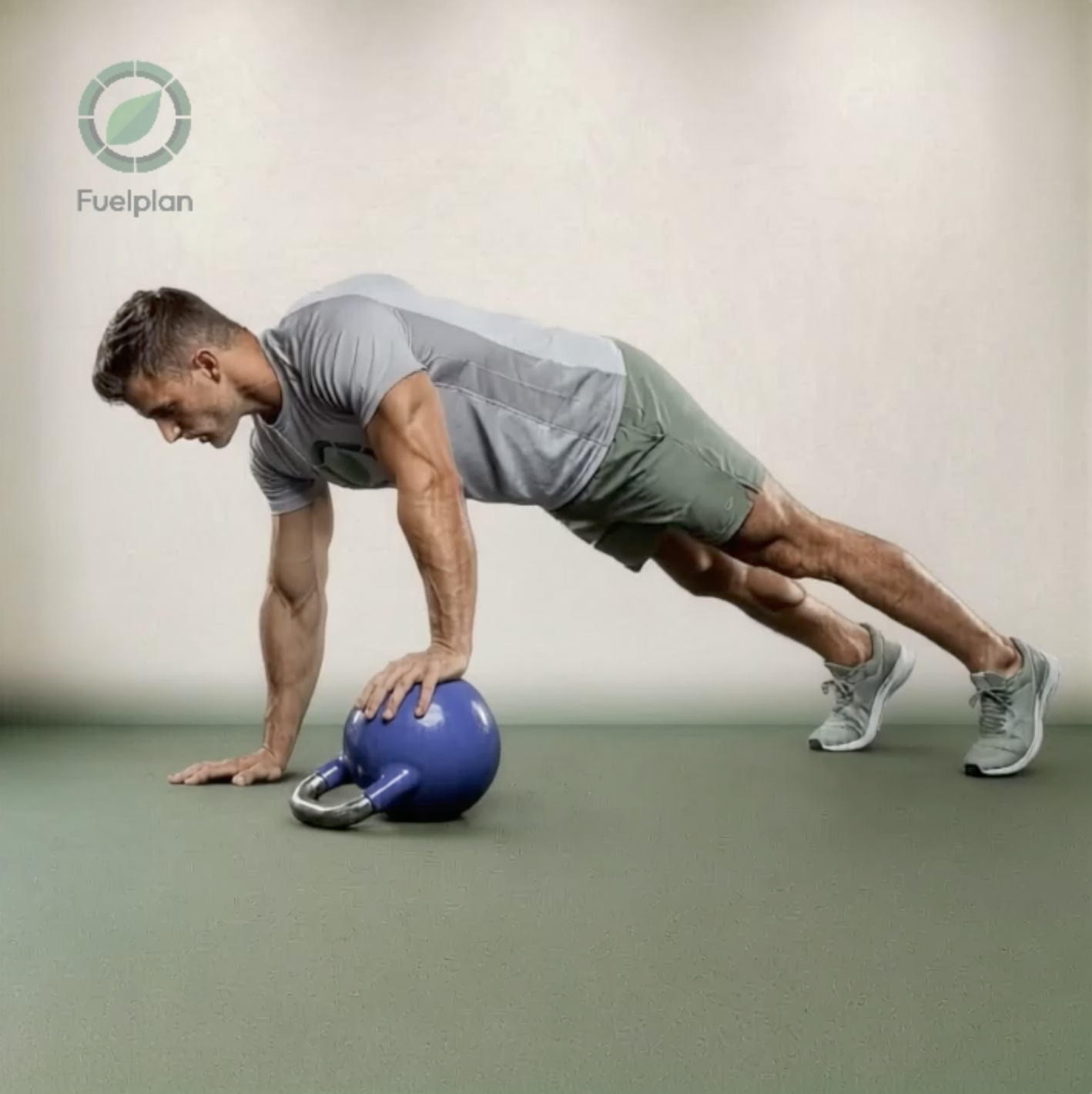 Kettlebell Offset Push Up Left demonstration