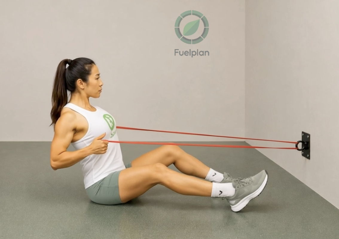 Seated Bent Over Rows demonstration