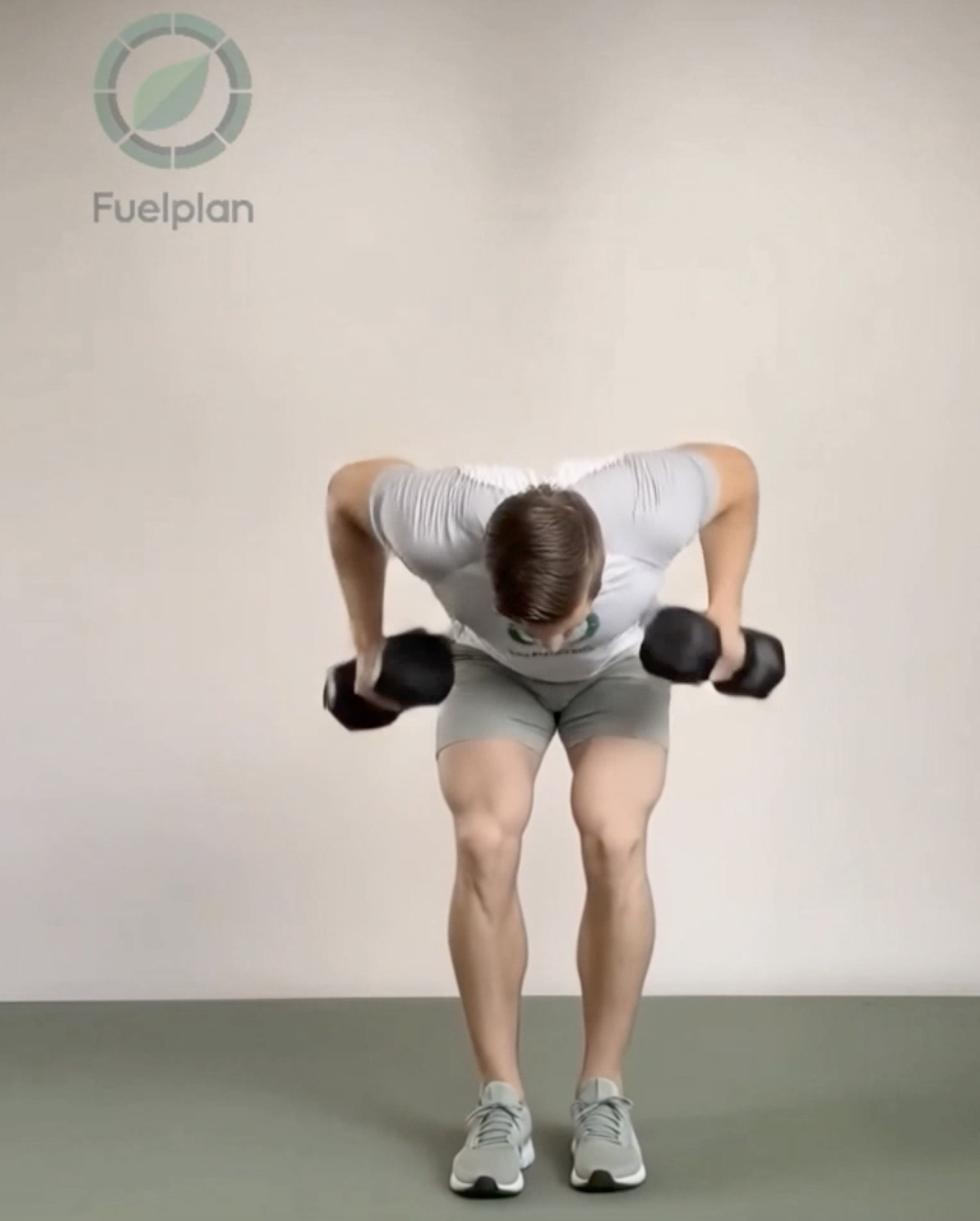 Dumbbell Deadlift Bent Over Row demonstration