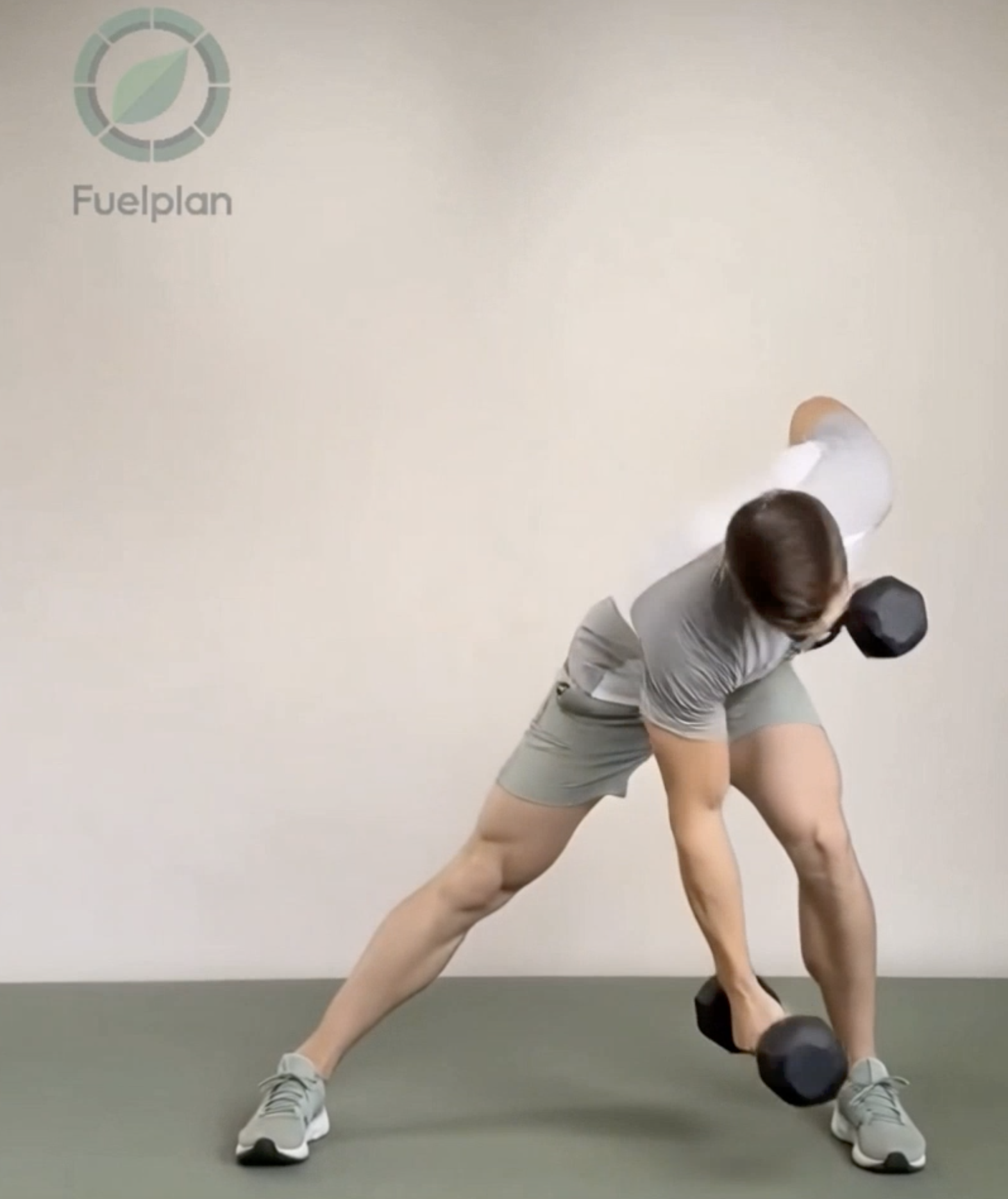 Lateral Lunge Row demonstration