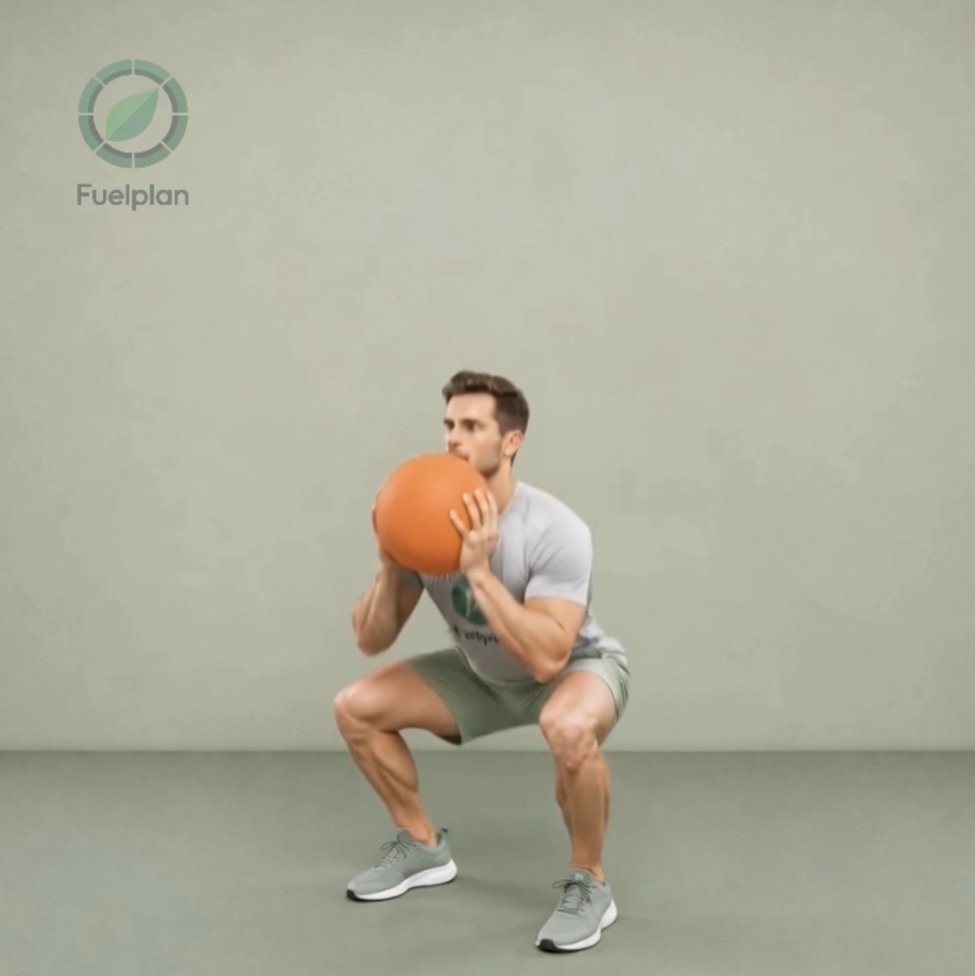 Medicine Ball Goblet Squat demonstration
