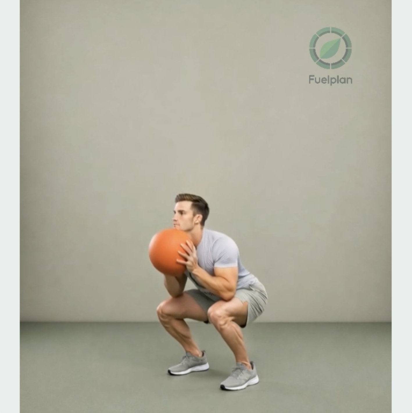 Squat To Overhead Slam demonstration