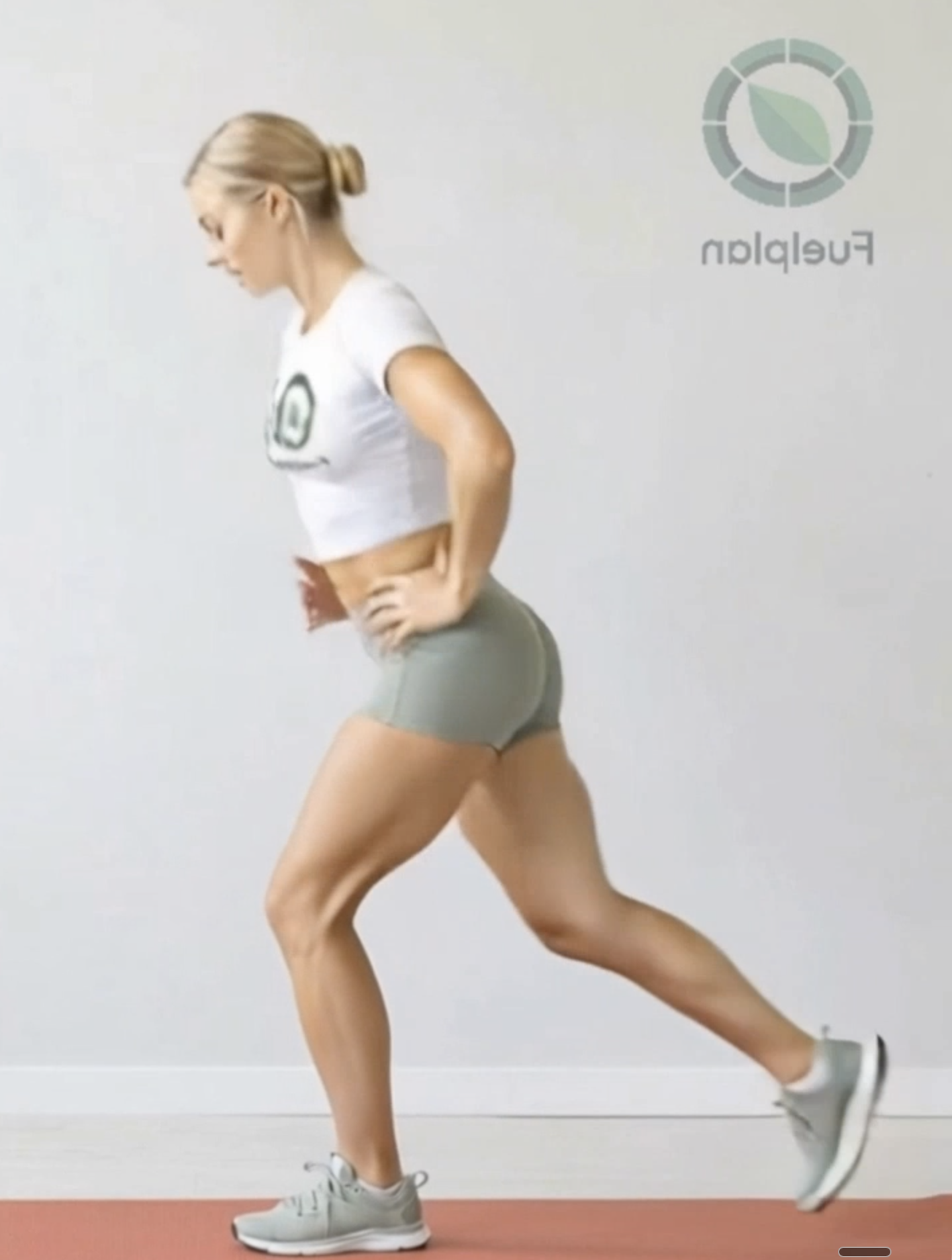 Forward and Back Lunges Right demonstration