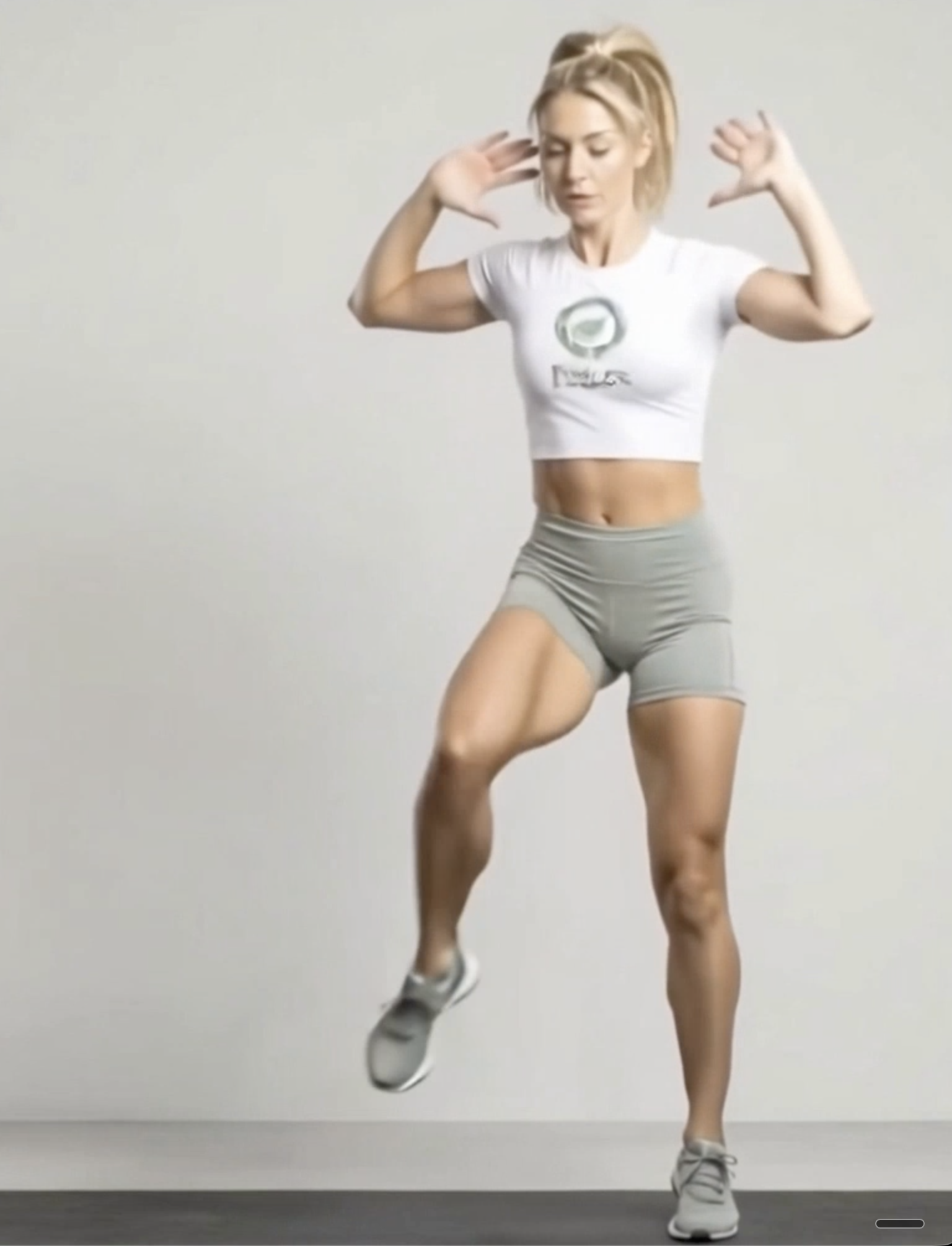 Squat + Crunch Right demonstration