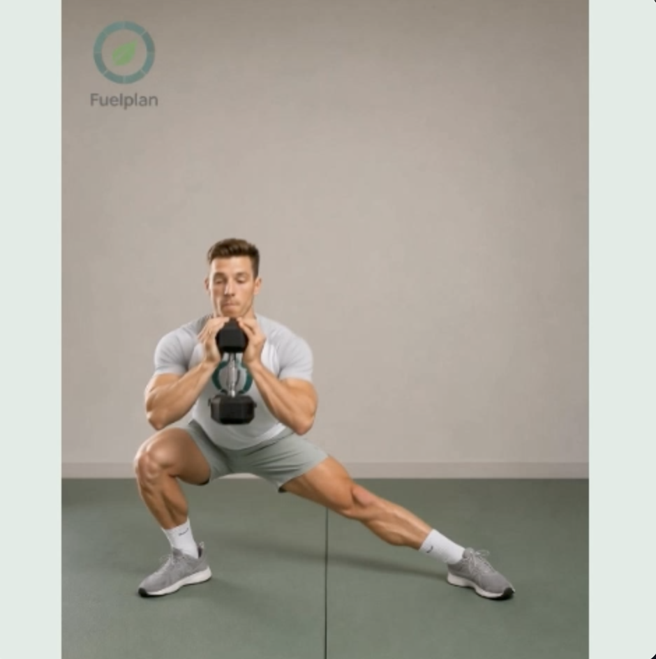 Cossack Squat demonstration