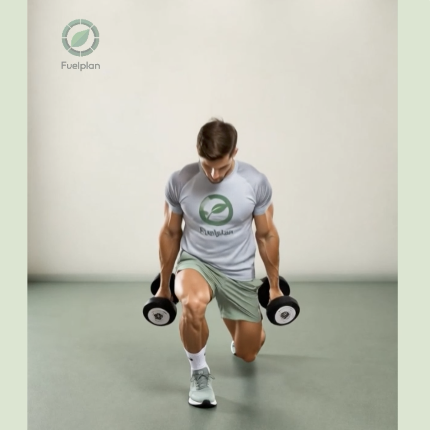 Reverse Lunge + Hammer Curl demonstration