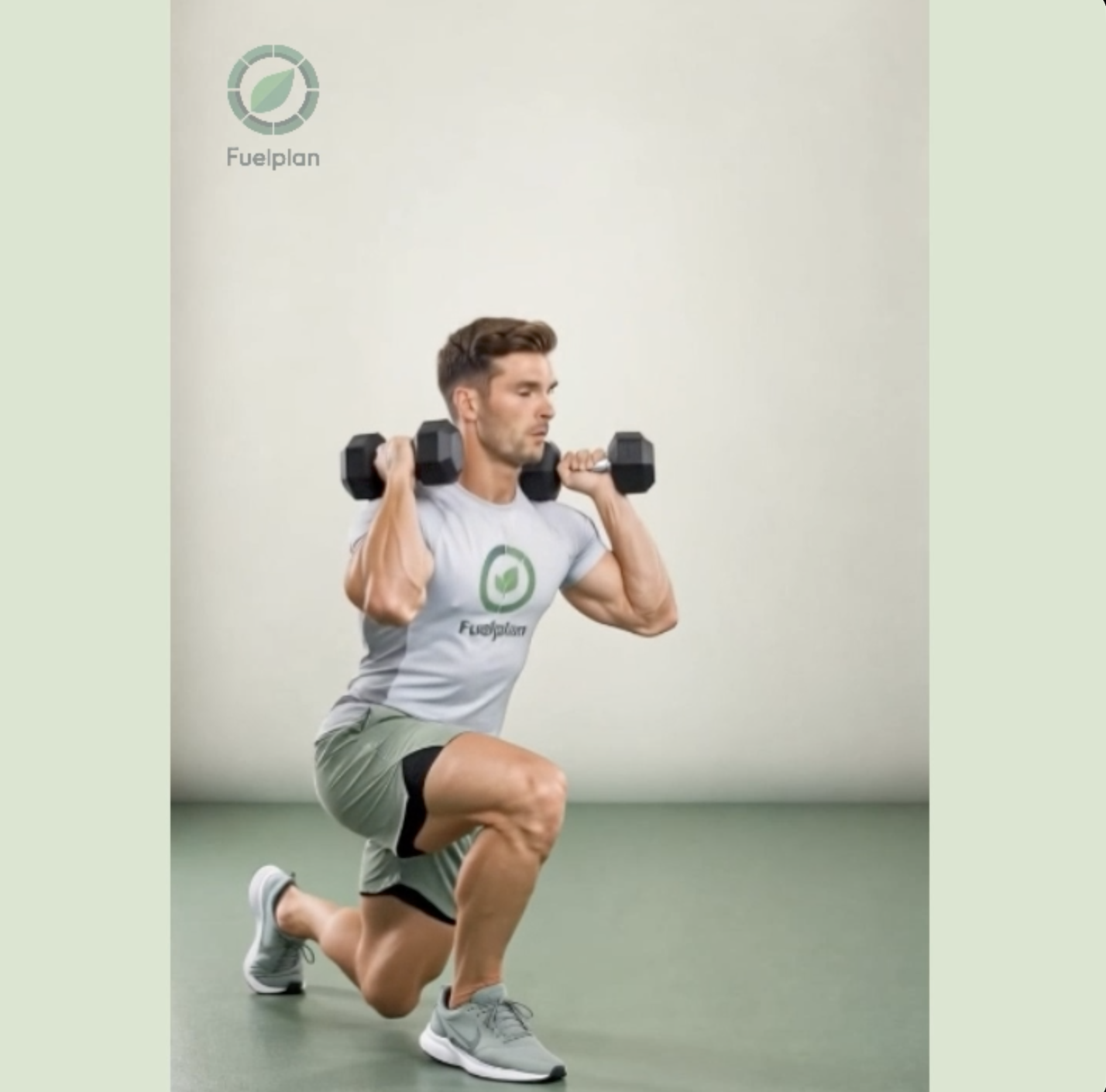 Front-Racked Reverse Lunge demonstration