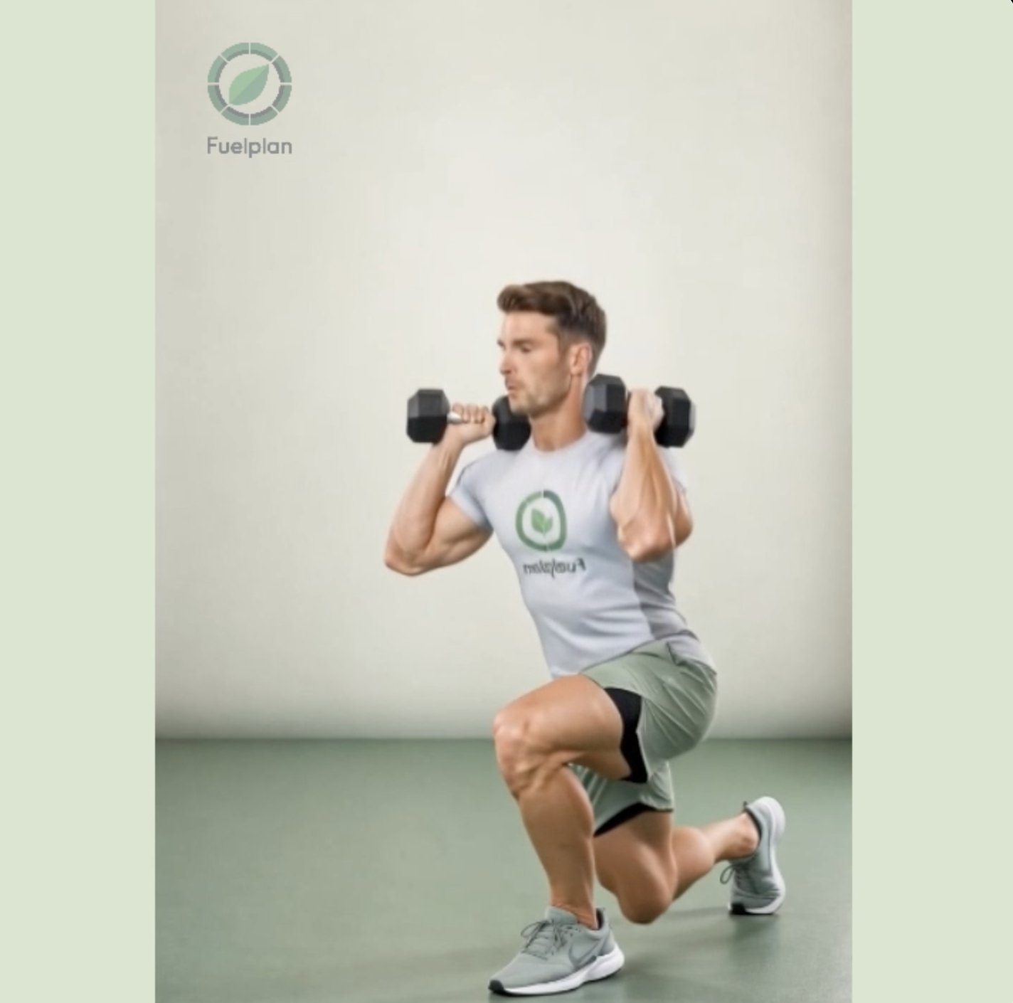Front-Racked Reverse Lunge demonstration