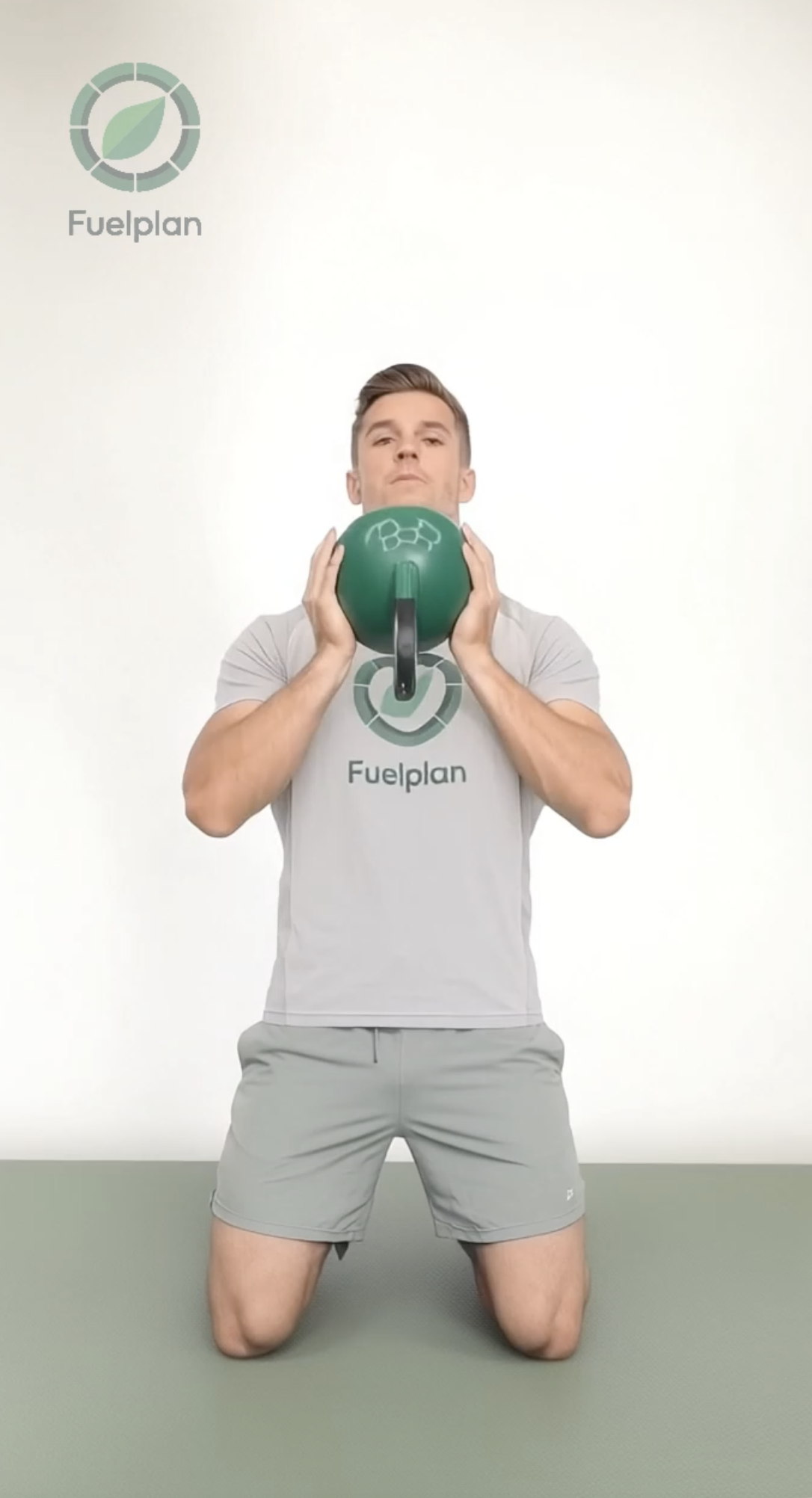 Kneeling Goblet Squat demonstration